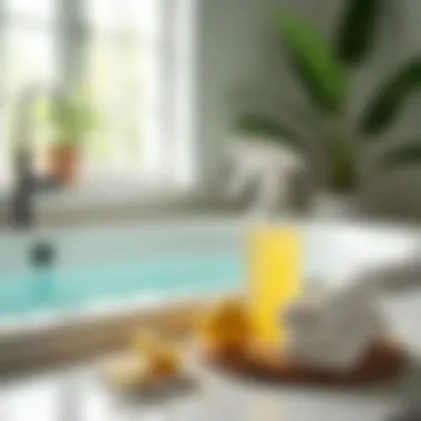 Eco-friendly cleaning solutions for fiberglass Natural cleaning ingredients for tub maintenance