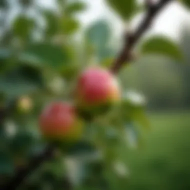 An expertly pruned apple tree showcasing optimal growth patterns.