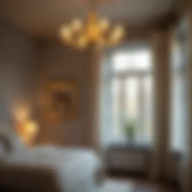 Chandelier Height in Bedroom Decor Elegant chandelier in a cozy bedroom setting