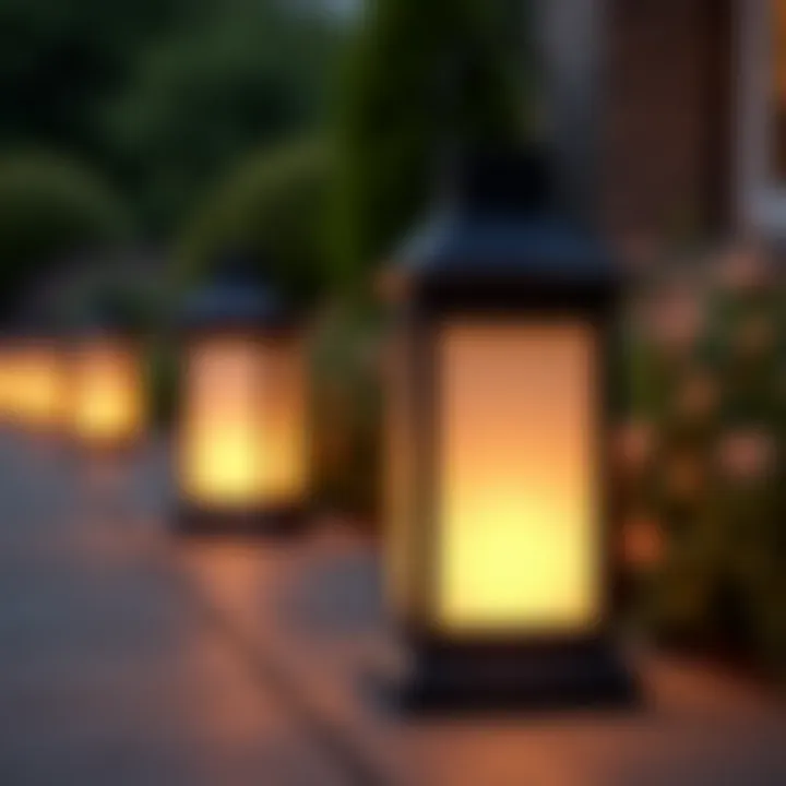 Various styles of solar lanterns showcasing their versatility and design.