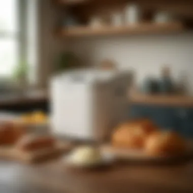 Budget-friendly bread machine in a cozy kitchen setting