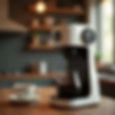 The Future of Coffee Brewing Futuristic coffee brewer incorporating advanced technology