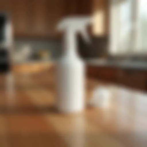 Cleaning solution for wooden cabinets