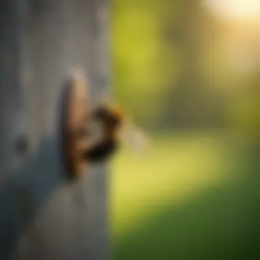 Physical barrier against carpenter bees