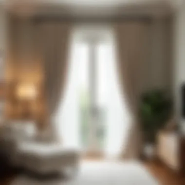 Installing One Way Drapes in Style Installation process of one way drapes in a stylish interior