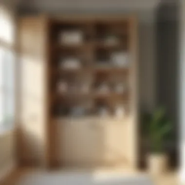 Aesthetic Arrangements for Functional Shelving Aesthetic shelving arrangements in cupboards