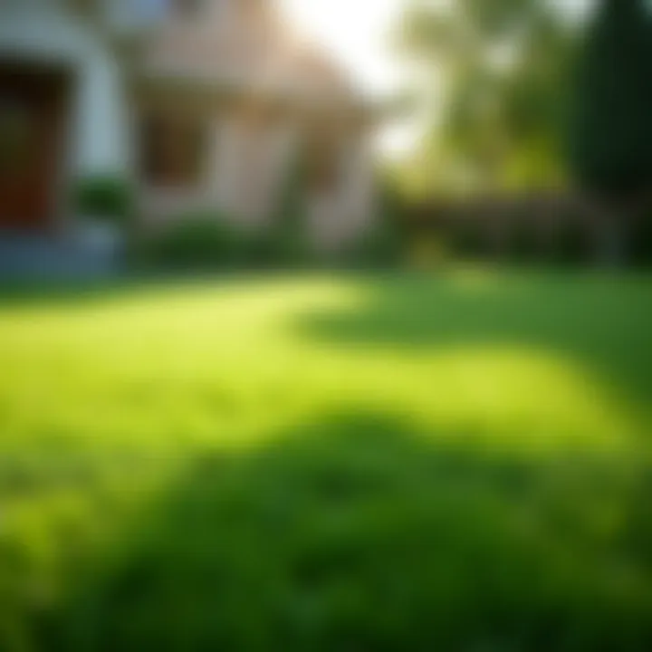 Lush green lawn thriving due to proper lime application