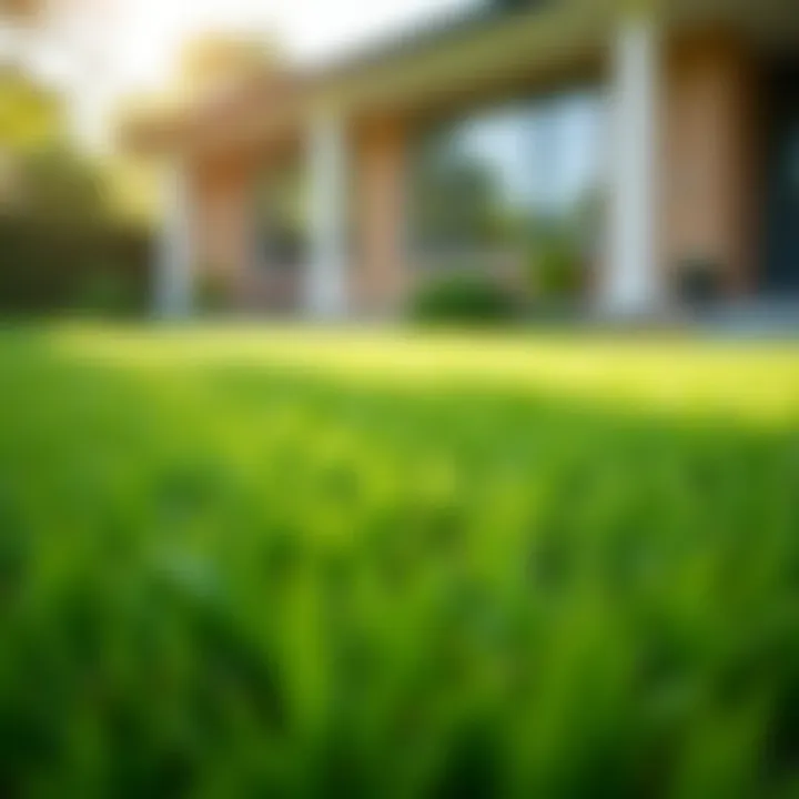A vibrant lawn demonstrating the benefits of liquid fertilizer application